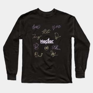 Design with the signatures of  kep1er Long Sleeve T-Shirt